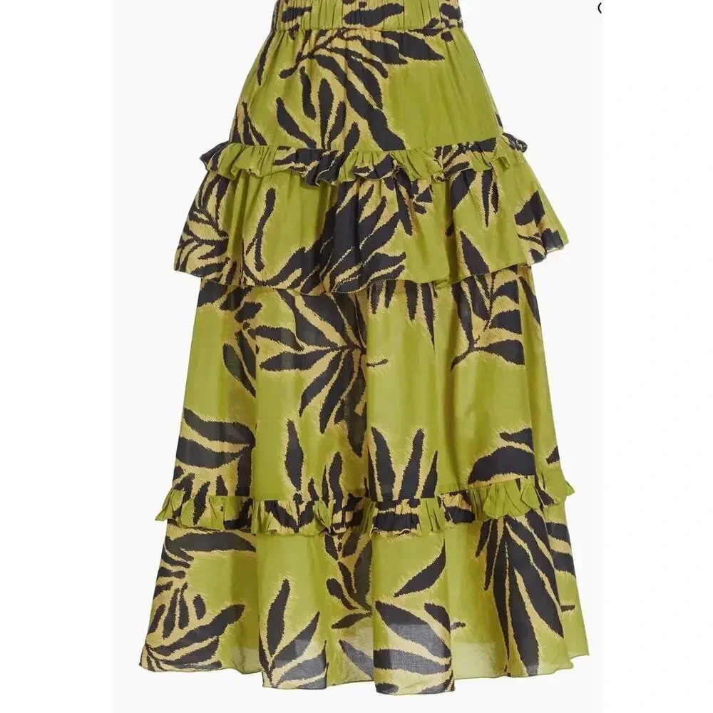 Tanya Taylor NWT’s Hazelle tiered midi skirt. Size small - Picture 3 of 7